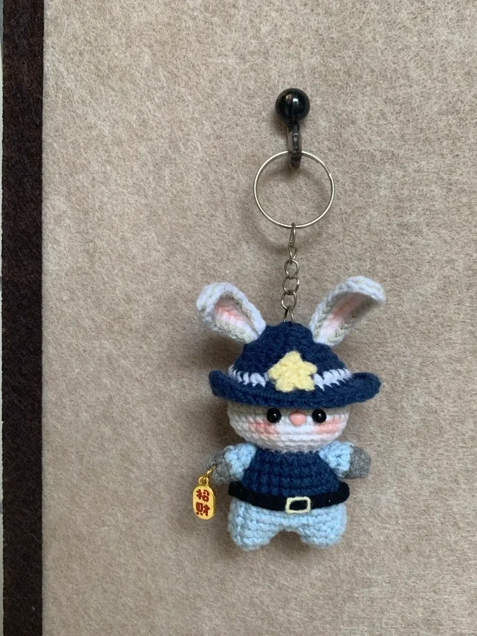 钩针可爱警察兔警官朱迪